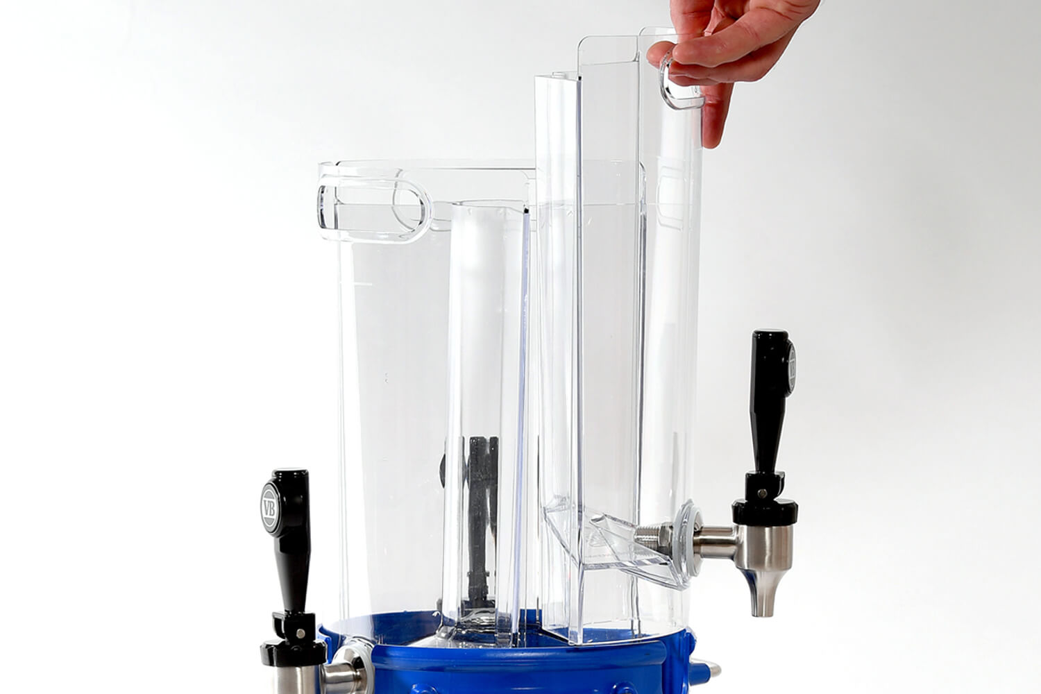 close-up removing jug with tap from team keg